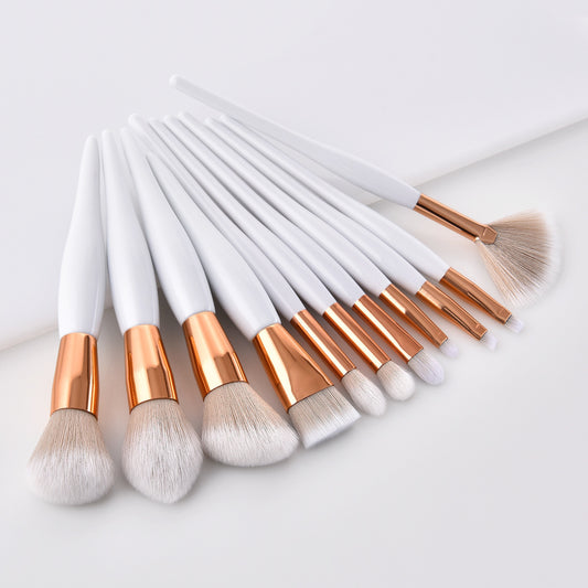 11-Piece Luxury Makeup Brush Set – Soft Bristles, Ergonomic Handles & Flawless Blending Kit