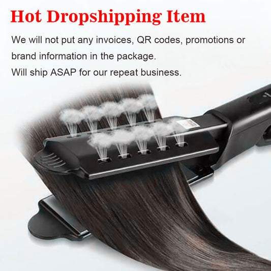 Professional Steam Hair Straightener – No-Damage Ionic Flat Iron for Smooth, Silky & Shiny Hair