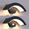 Modern Curved LED Wall Light | Moon Design Motion Sensor Lamp for Home & Hallway