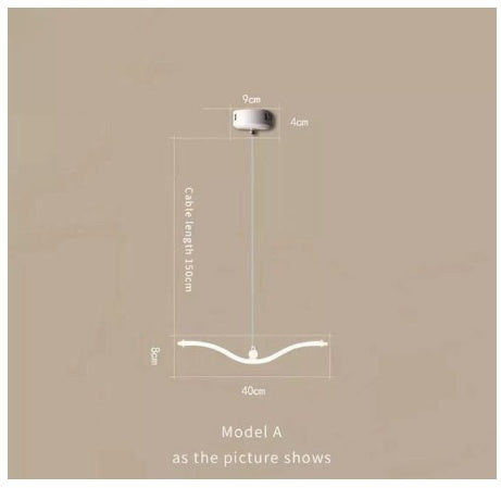 Modern LED Bird Wave Chandelier – Luxury Ceiling Light for Dining Room & Living Room