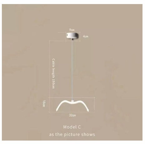 Modern LED Bird Wave Chandelier – Luxury Ceiling Light for Dining Room & Living Room