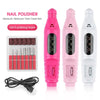 Mini Electric Nail Drill Pen – Portable USB Nail Polisher Kit with 6 Drill Bits for Manicure & Pedicure