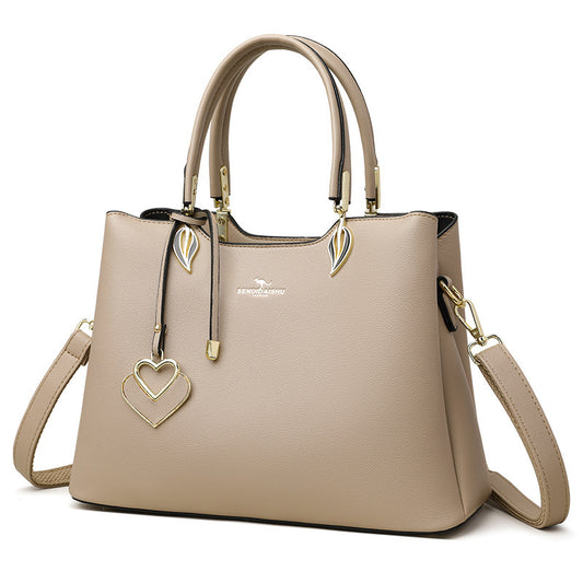 Elegant Multi-Layer Leather Handbag – Versatile Shoulder & Tote Bag for Women