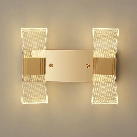 Golden Nordic LED Wall Lamp – Modern Luxury Lighting Fixture for Bedroom & Living Room