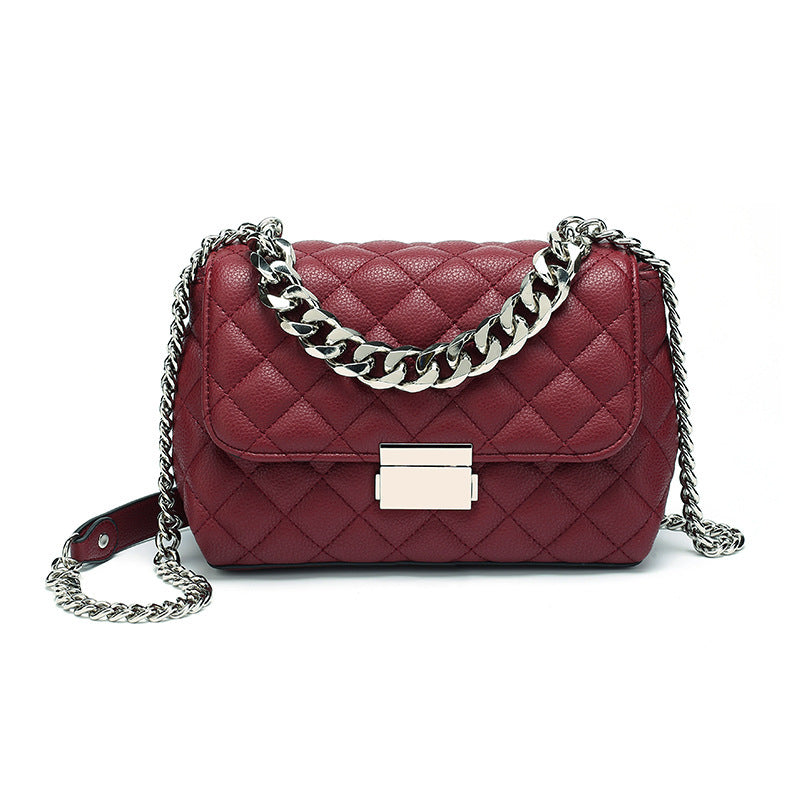 Luxury Lingge Quilted Chain Crossbody Bag – Chic Mini Shoulder Purse for Elegant Looks