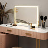 Luxury LED Vanity Mirror – 3 Color Touch Screen Makeup Mirror with Adjustable Brightness (Perfect for Beauty Desk Setup)