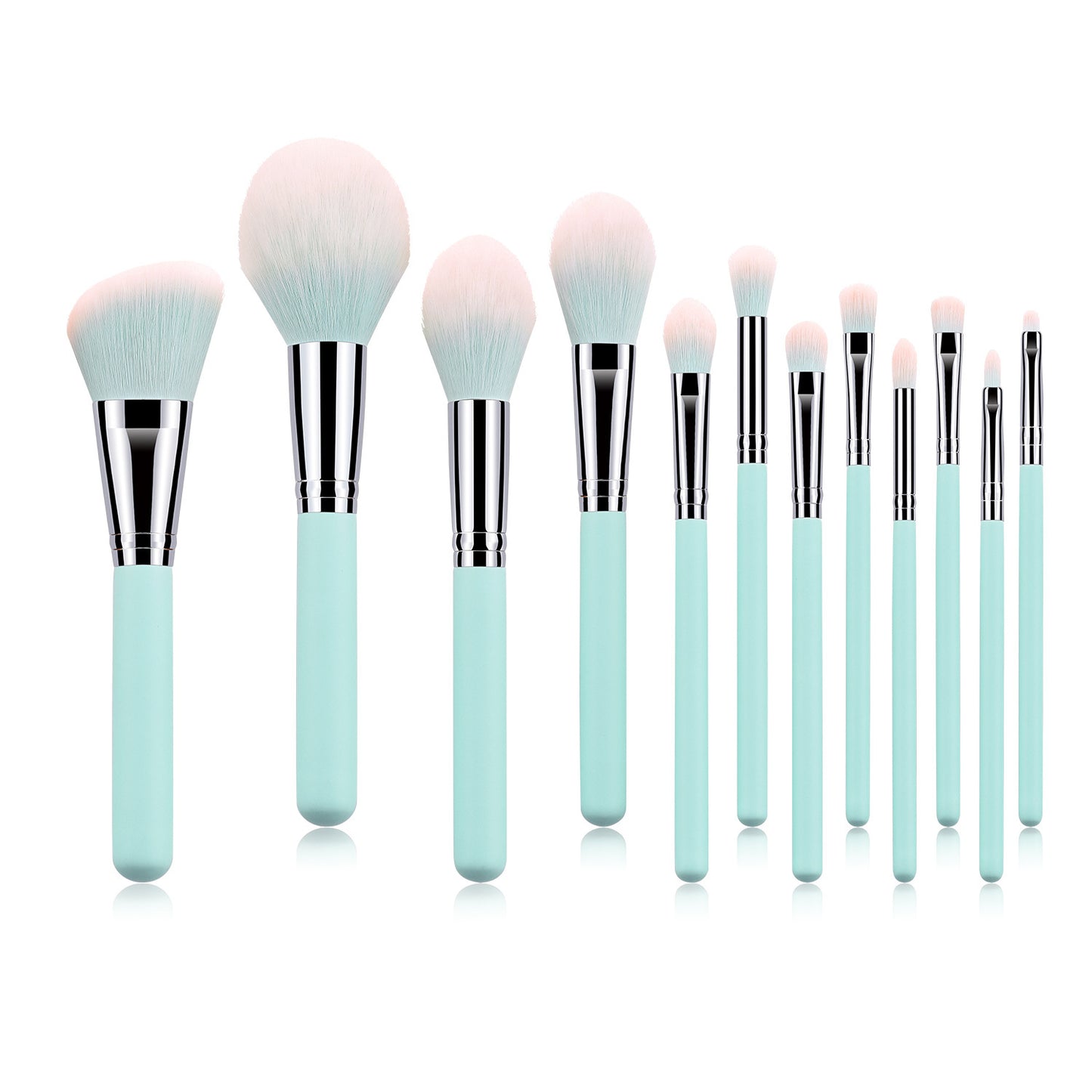 LuxeBlend™ 12-Piece Soft Makeup Brush Set with Travel Case – Professional Face & Eye Kit