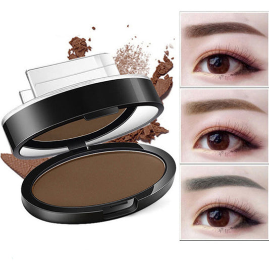 BrowPerfect™ Instant Eyebrow Stamp Kit – Waterproof Powder & Reusable Stencils