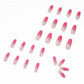 Berry Gradient Long Ballet Press-On Nails – Soft Pink Ombre Nail Set