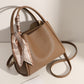 Chic High-Grade Leather Handbag with Silk Scarf – Elegant Shoulder Tote for Women