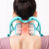 SootheRoll™ 6-Wheel Manual Neck & Shoulder Relaxation Massager – Instant Pain Relief Tool!