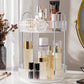 Elegant Light Luxury Vanity Organizer Tray – Punch-Free Bathroom Counter Storage Stand