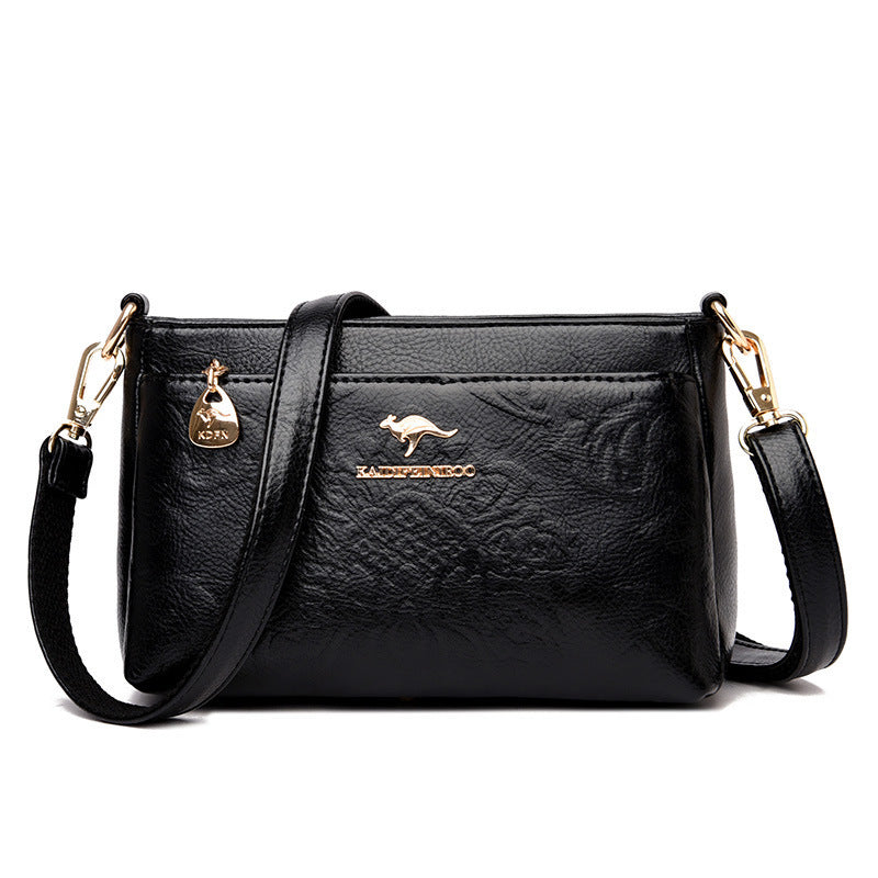 Elegant Vintage Embossed Crossbody Bag – Luxury Leather Shoulder Purse for Women
