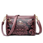 Elegant Vintage Embossed Crossbody Bag – Luxury Leather Shoulder Purse for Women