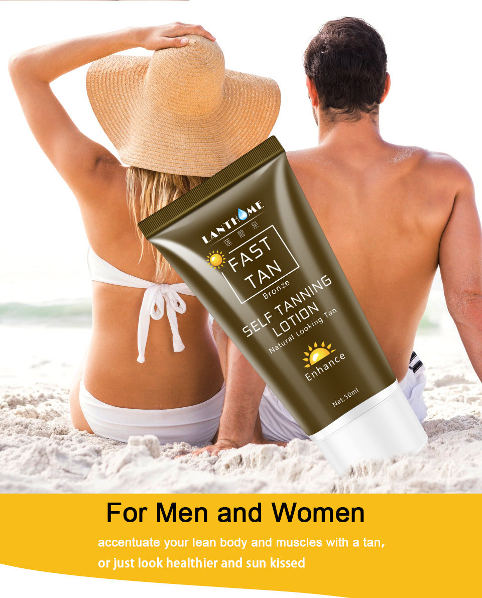 SunKiss™ Fast Tan Self-Tanning Body Lotion – Get That Golden Glow Instantly!