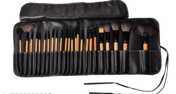 LuxeBlend™ 24-Piece Professional Makeup Brush Set with Travel Pouch