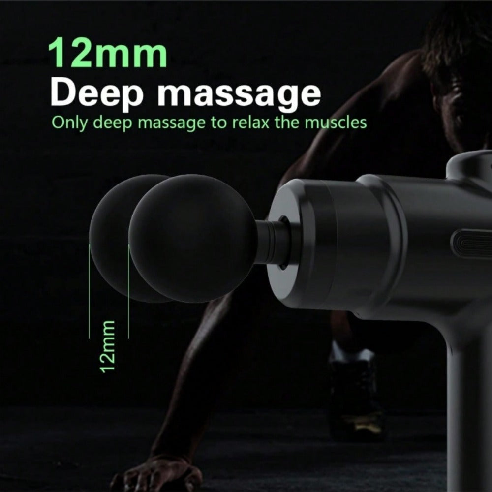 PowerPulse™ Deep Tissue Massage Gun – 12H Long Battery & 8 Pro Massage Heads!