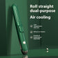 2-in-1 Avocado Green Hair Curler & Straightener – Fast Heating Ceramic Styler for Effortless Curls & Sleek Hair