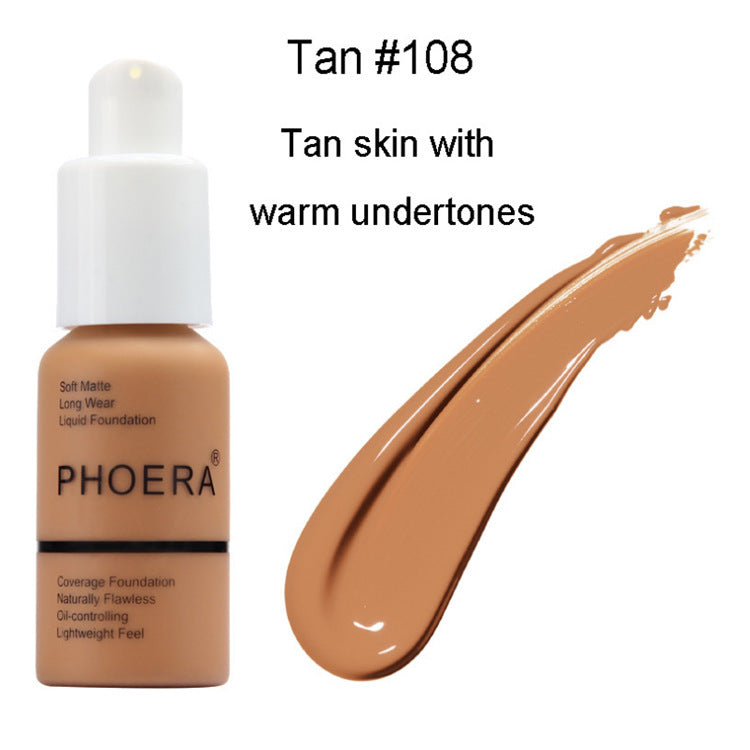 FlawlessPress™ Oil Control Matte Concealer Foundation – Long-Lasting Natural Coverage!