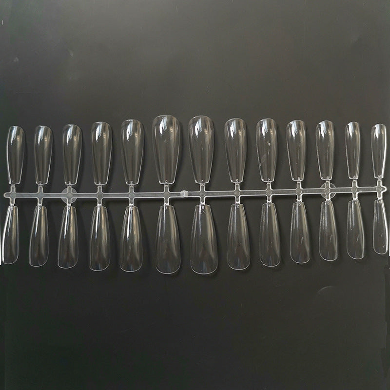 Crystal Clear Nail Extension Set – Non-Marking Transparent Press-On Tips for Custom Nail Art