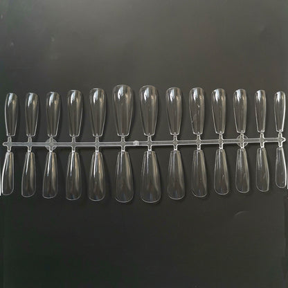 Crystal Clear Nail Extension Set – Non-Marking Transparent Press-On Tips for Custom Nail Art