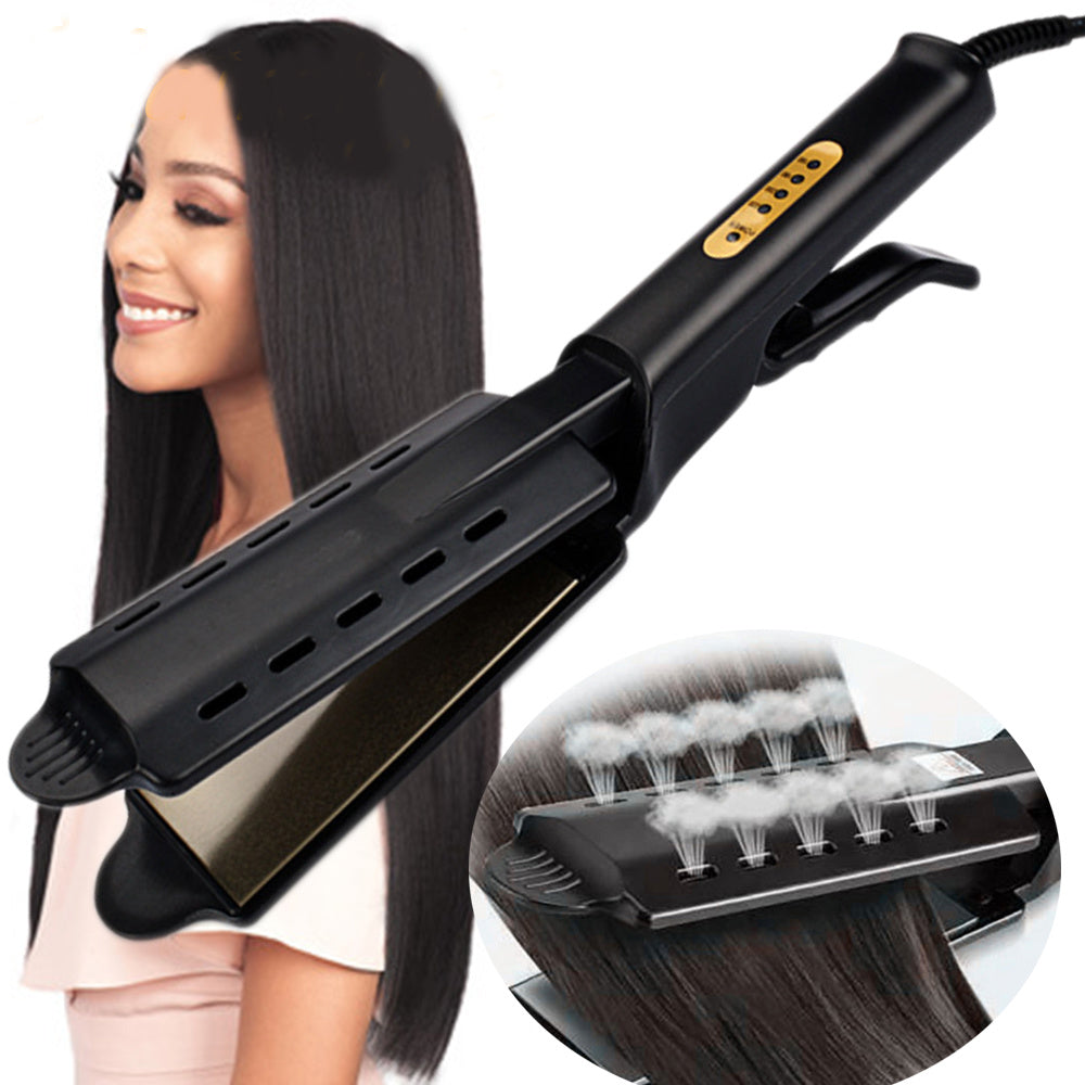 Professional Steam Hair Straightener – No-Damage Ionic Flat Iron for Smooth, Silky & Shiny Hair
