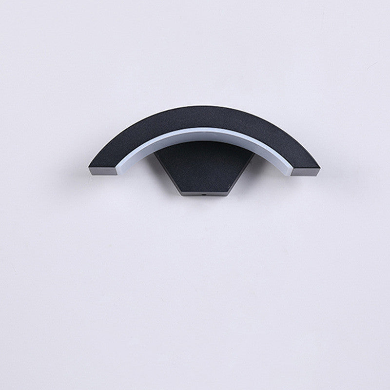 Modern Curved LED Wall Light  | Moon Design Motion Sensor Lamp for Home & Hallway