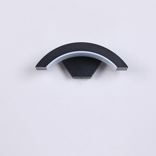 Modern Curved LED Wall Light  | Moon Design Motion Sensor Lamp for Home & Hallway