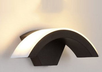 Modern Curved LED Wall Light  | Moon Design Motion Sensor Lamp for Home & Hallway
