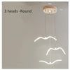 Modern LED Bird Wave Chandelier – Luxury Ceiling Light for Dining Room & Living Room