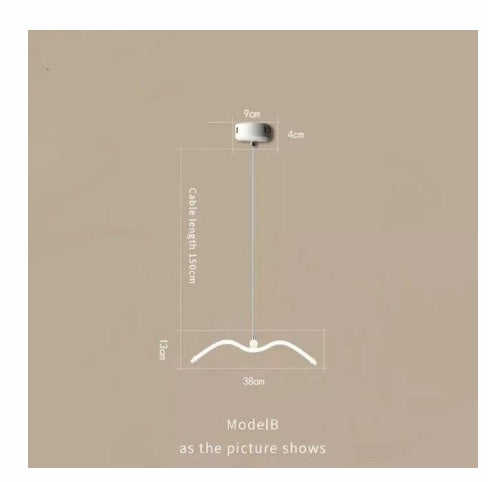 Modern LED Bird Wave Chandelier – Luxury Ceiling Light for Dining Room & Living Room