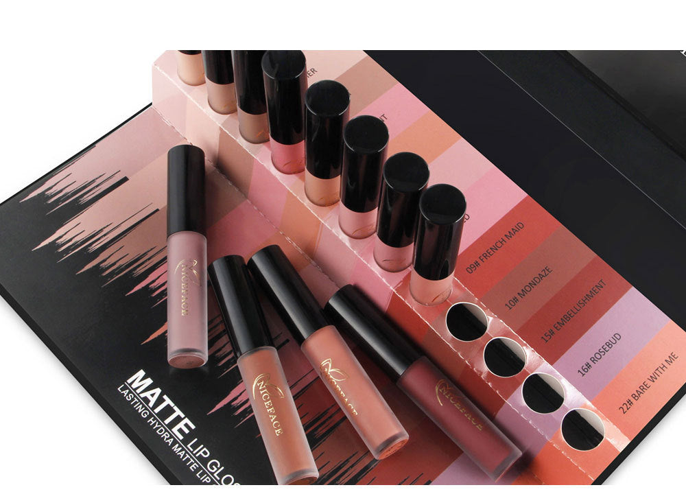 12 Color Matte Lip Gloss Set  | Long-Lasting Waterproof Lipsticks for All Skin Tones