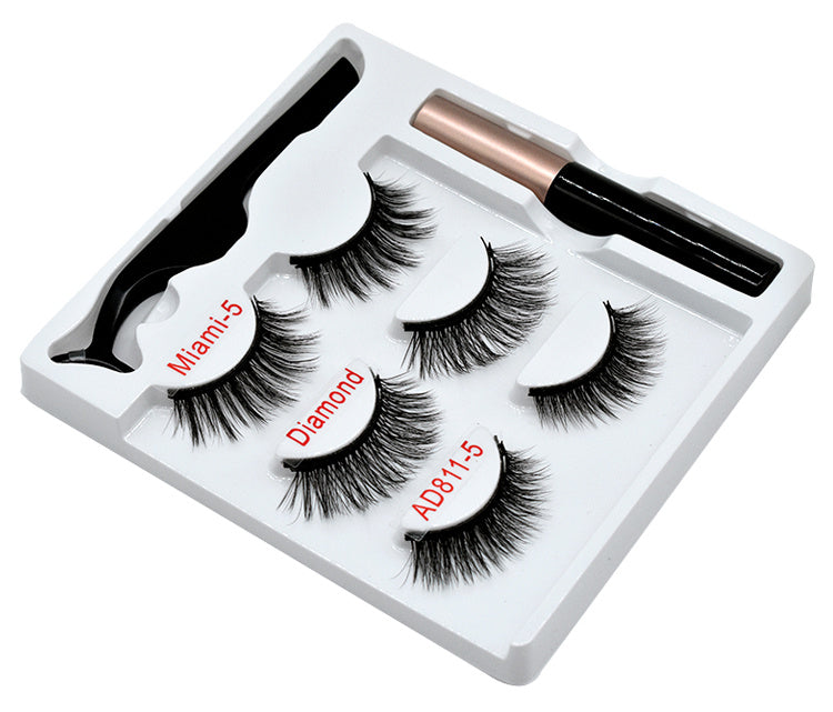 Magnetic Eyelashes & Eyeliner Kit – Reusable, Waterproof, Natural Look, Easy to Apply Lash Set