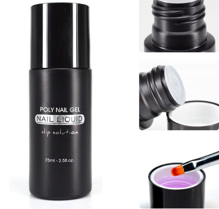 Venalisa™ All-in-One Poly Nail Gel Kit – Crystal Acrylic Nail Extension Set with LED Lamp & Builder Gel