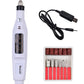 Mini Electric Nail Drill Pen – Portable USB Nail Polisher Kit with 6 Drill Bits for Manicure & Pedicure