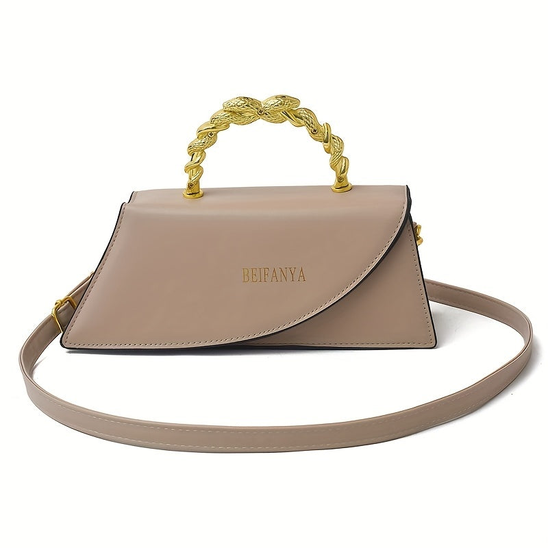 BELANYA™ Luxe PU Leather Shoulder Bag – Elegant Crossbody With Golden Chain Handle