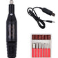 Mini Electric Nail Drill Pen – Portable USB Nail Polisher Kit with 6 Drill Bits for Manicure & Pedicure