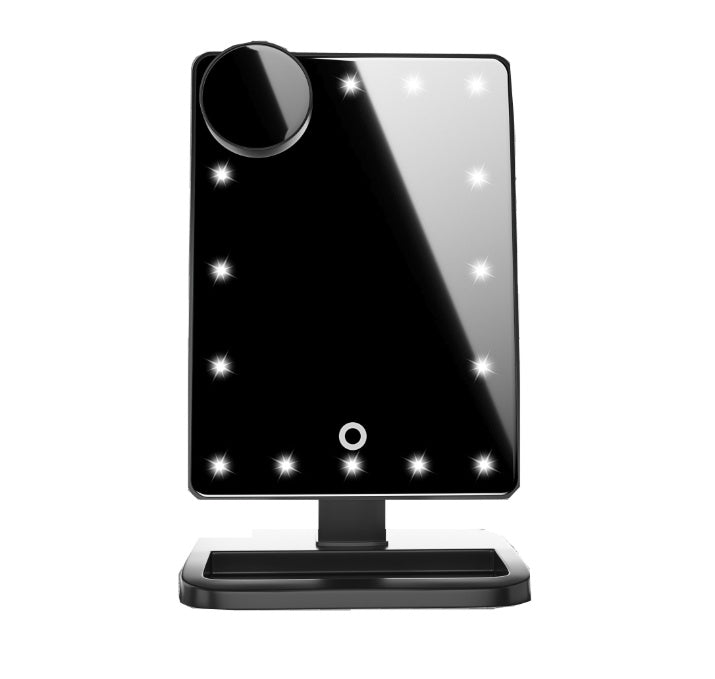 GlamGlow™ Smart Touch LED Vanity Mirror with Bluetooth Music & 10X Zoom — Hollywood-Style Makeup Mirror