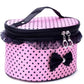 Cute Bowknot Makeup Organizer Bag – Portable Travel Cosmetic Case for Skincare & Beauty Essentials