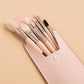 Portable 8-Piece Mini Makeup Brush Set with Travel Case – Compact Beauty Essentials