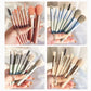 Portable 8-Piece Mini Makeup Brush Set with Travel Case – Compact Beauty Essentials
