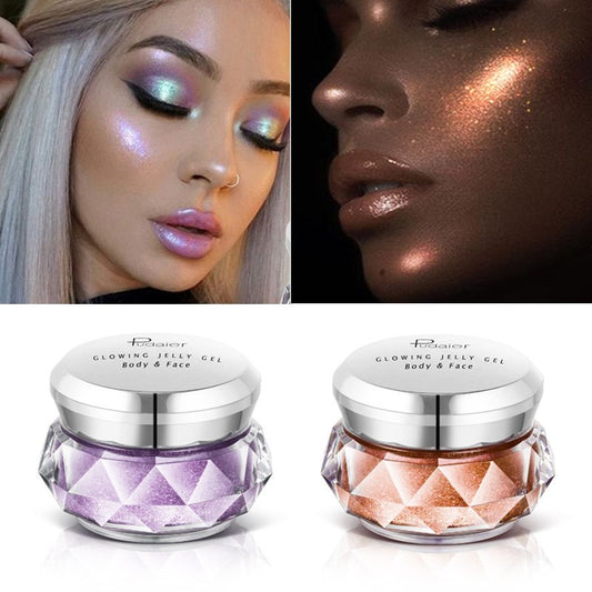 Mermaid Jelly Highlighter  | Shimmer Glow Gel for Face & Body – Festival & Party Ready Glow!
