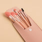 Portable 8-Piece Mini Makeup Brush Set with Travel Case – Compact Beauty Essentials