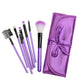 BloomRibbon™ 7-Piece Portable Makeup Brush Set with Satin Carry Pouch