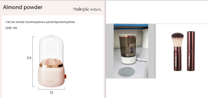 Electric Makeup Brush Cleaner Machine – USB Automatic Brush Washing Tool for Fast & Deep Cleaning