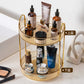 Elegant Light Luxury Vanity Organizer Tray – Punch-Free Bathroom Counter Storage Stand
