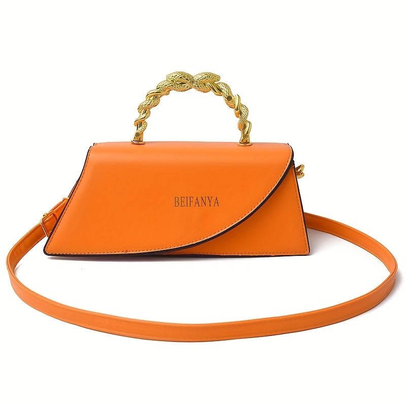BELANYA™ Luxe PU Leather Shoulder Bag – Elegant Crossbody With Golden Chain Handle