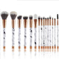 GlamMarble™ 11-Piece Luxury Makeup Brush Set – Soft, Stylish & Professional Finish