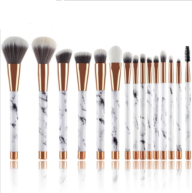 GlamMarble™ 11-Piece Luxury Makeup Brush Set – Soft, Stylish & Professional Finish