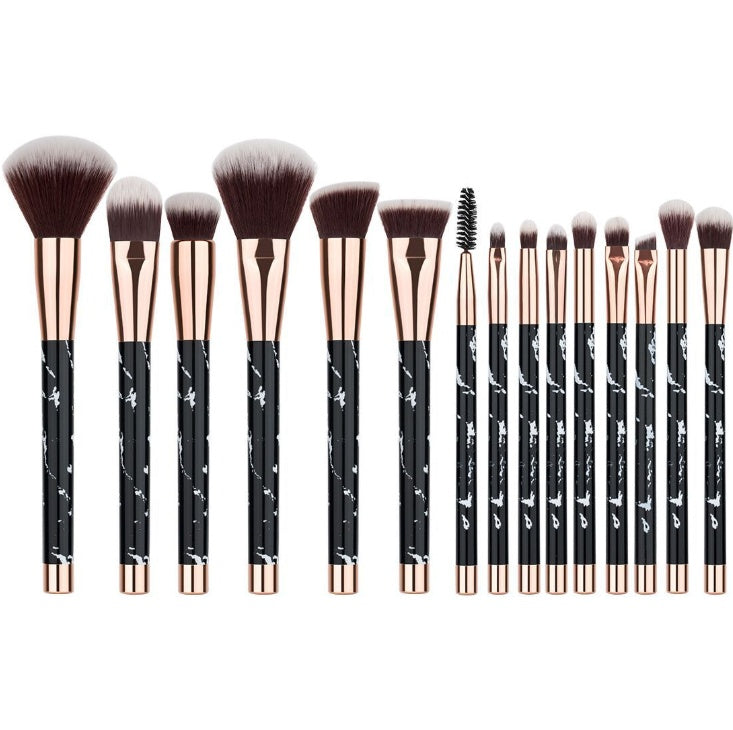 GlamMarble™ 11-Piece Luxury Makeup Brush Set – Soft, Stylish & Professional Finish
